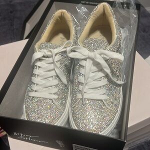Betsy Johnson Women’s size 8 Rhinestone sneakers